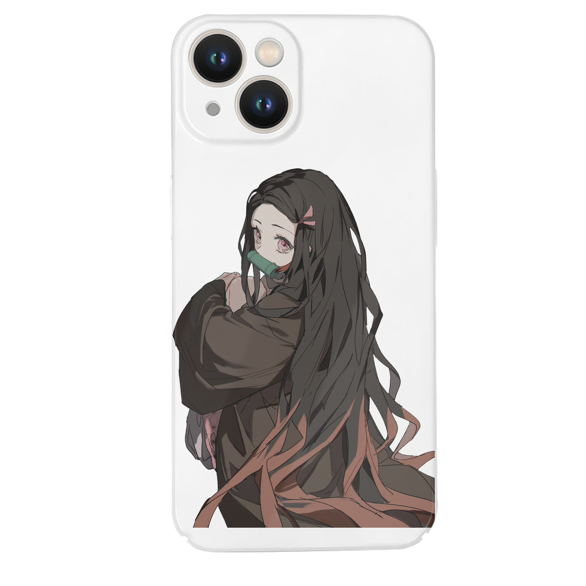 （画像用） 鬼滅の刃（きめつのやいば）竈門 禰󠄀豆子／かまど ねずこ Kamado Nezuko 【iPhone 14シリーズ対応】ハードケース